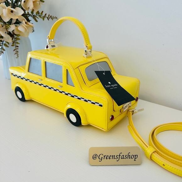 Kate Spade Purse NYC Big Apple 3D Taxi Crossbody Bag - Picture 9 of 12